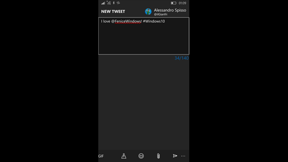 Screenshot: Tweet page with many options like memes, GIFS, and more!