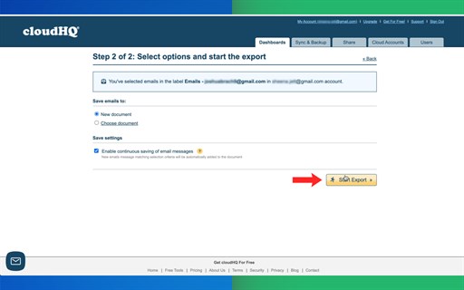 Export Emails to Docs Stats, Downloads & Safety Check | Chrome-Stats