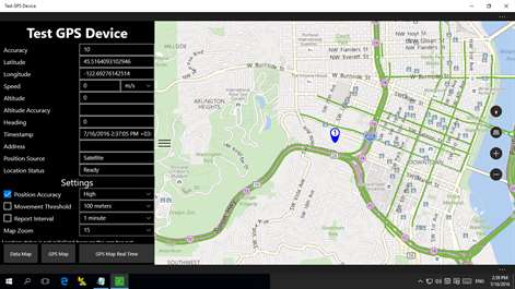 Test GPS Device Screenshots 1