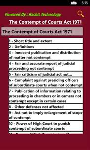 The Contempt of Courts Act 1971 screenshot 1