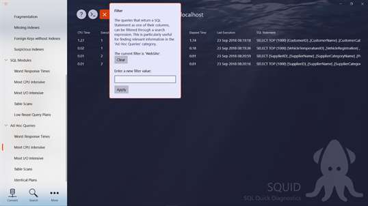 SQL Squid screenshot 2