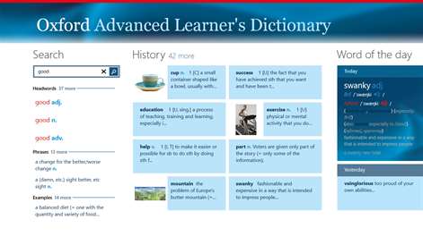 Oxford Advanced Learner's Dictionary, 8th edition Screenshots 1