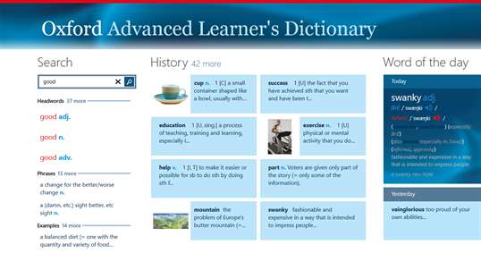 Oxford Advanced Learner's Dictionary, 8th edition screenshot 1