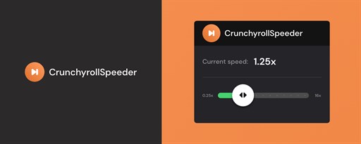 Crunchyroll Speeder: adjust playback speed marquee promo image