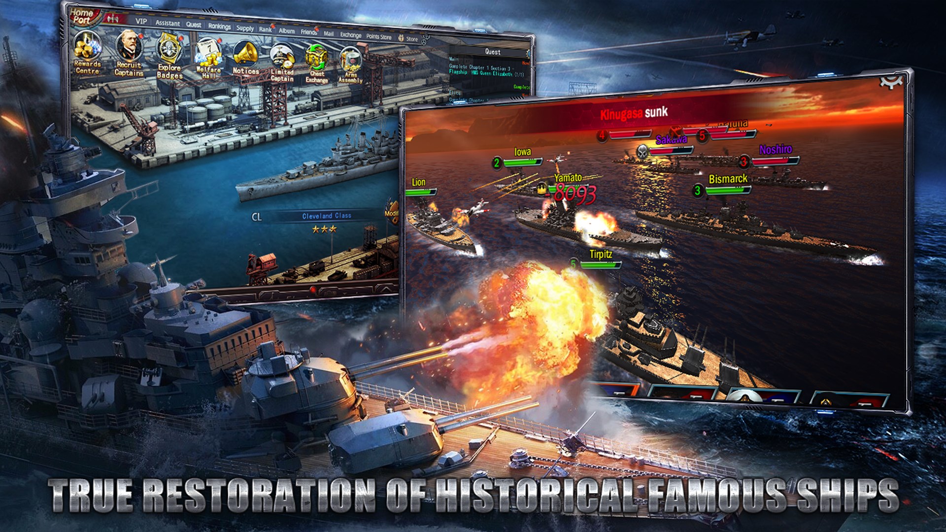 Screenshot 1 League of Battleship: Sea Warfare Epic Game windows