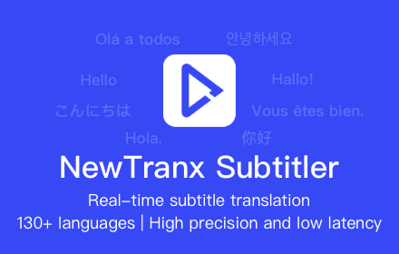 NewTranx Subtitler - Real-time voice recognition and AI translation small promo image