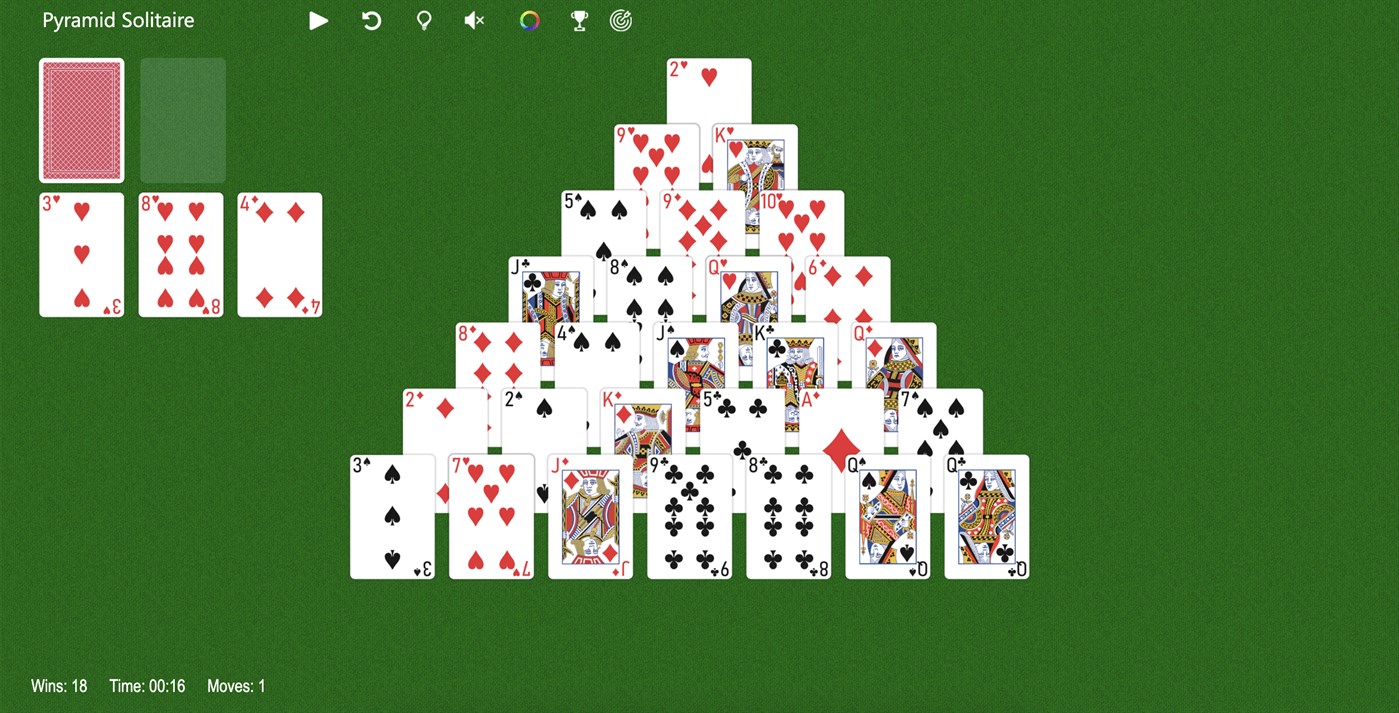 #1. Pyramid Solitaire Solitairee (Windows) 由: Solitairen