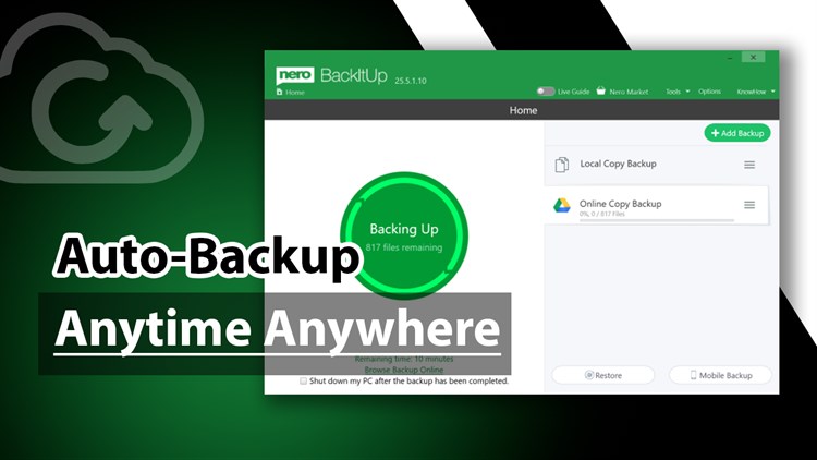 Backup and Sync by Nero - PC - (Windows)