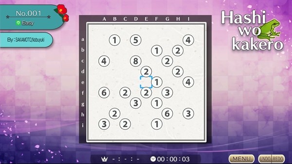 Puzzle by Nikoli W Hashiwokakero — 2