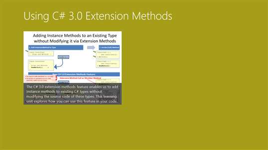 W8.1 Using C# 3.0 Extension Methods screenshot 1