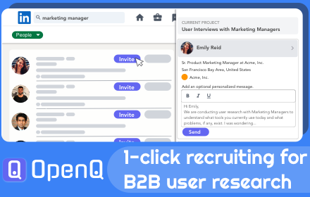 OpenQ B2B User Research Recruiting Extension small promo image