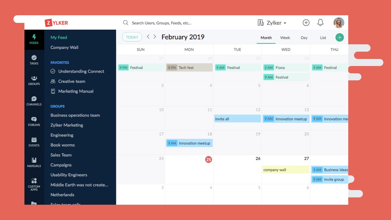 Snapshot 4 of Zoho Connect