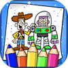 Toy Coloring Story Book