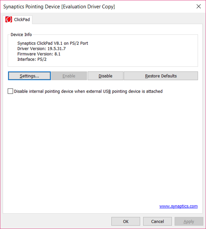 SynTouchpadApp (Windows) — Price History & Similar | AppAgg