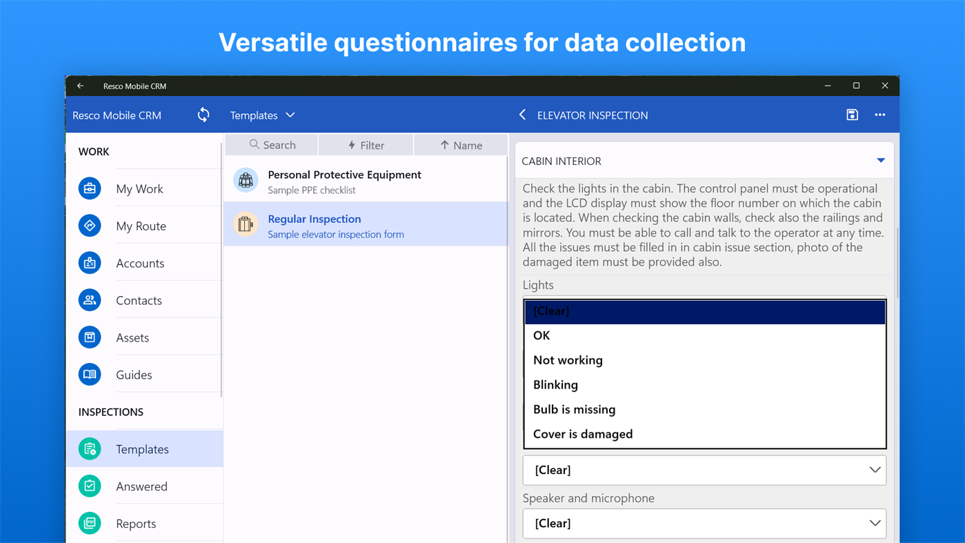 #2. Resco Mobile CRM (Windows) 来自: Resco
