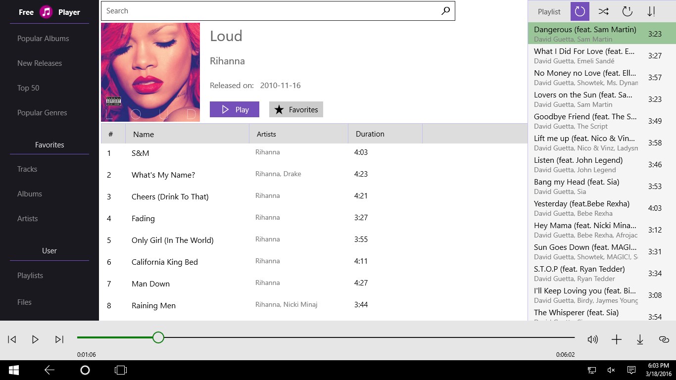 Free Music Player Online Stream music and download mp3 for Windows 10