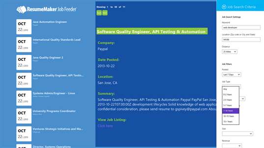 ResumeMaker Job Feeder screenshot 5