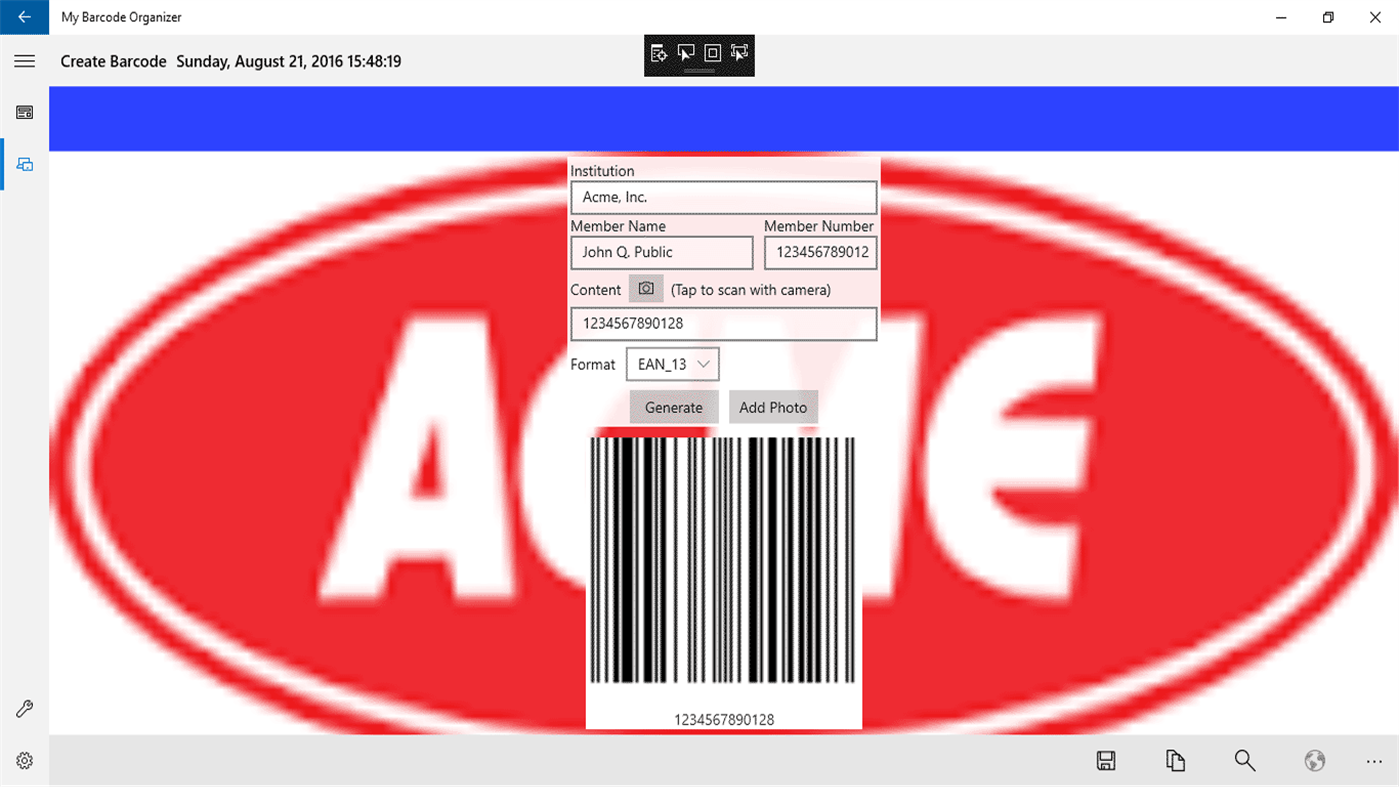 #4. My Barcode Organizer (Windows) โดย: Stembridge