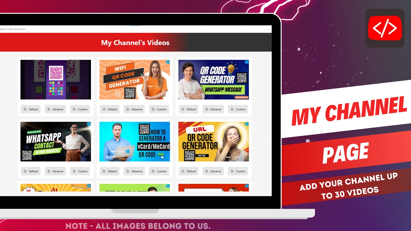 #5. Video Embed Code Generator – Embed HTML for Your Website (Windows) بواسطة: Demo Developers