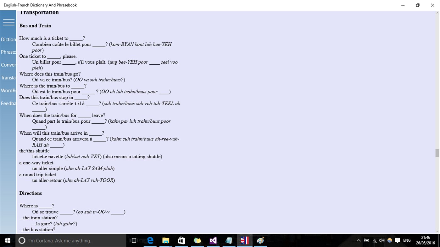 #5. English-French Dictionary And Phrasebook (Windows) 由: Brett Anderson