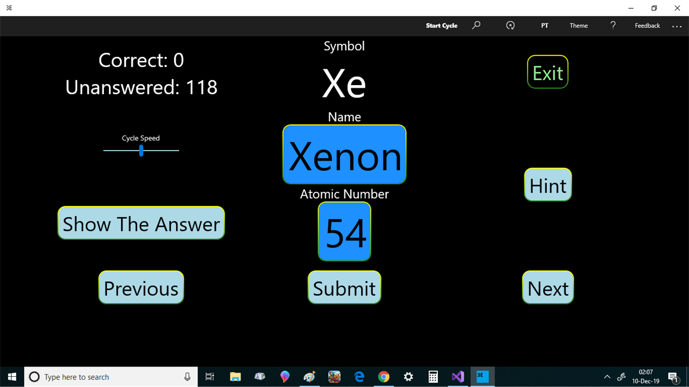 #5. 3E - Periodic Table Exercise (Windows) De: C3P0