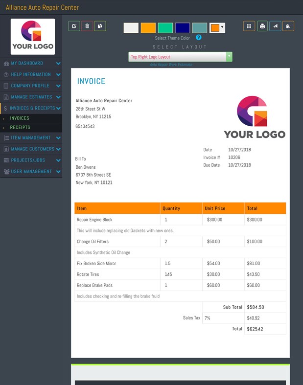 #6. Estimates & Invoice Maker (Windows) Podle: IW Technologies LLC