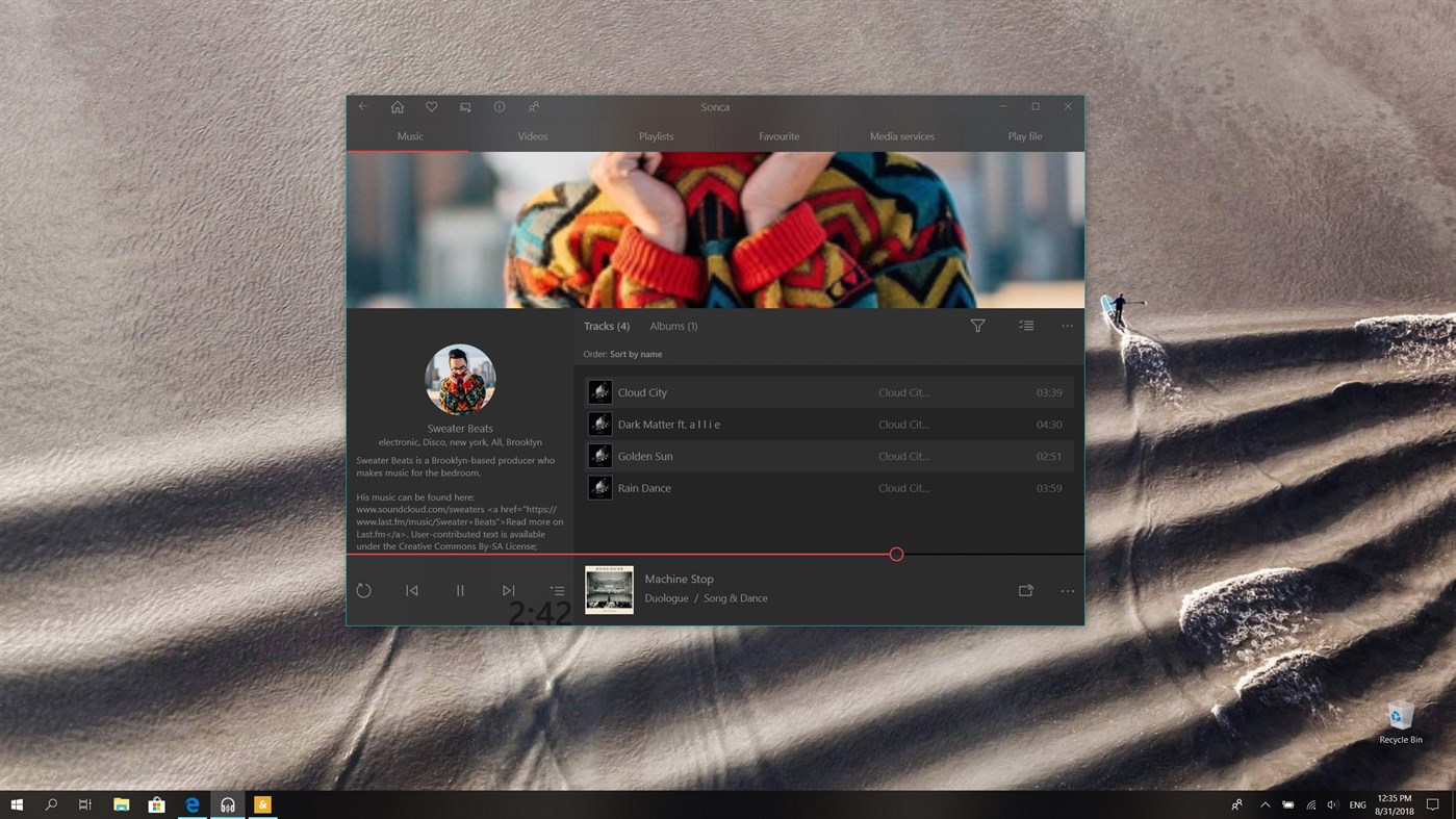 #4. Sonca Lite - the one smart player (Windows) بواسطة: Finebits OÜ