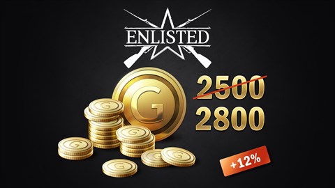 Enlisted - 2500 Gold + 300 Bonus