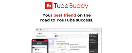 TubeBuddy for YouTube™ marquee promo image