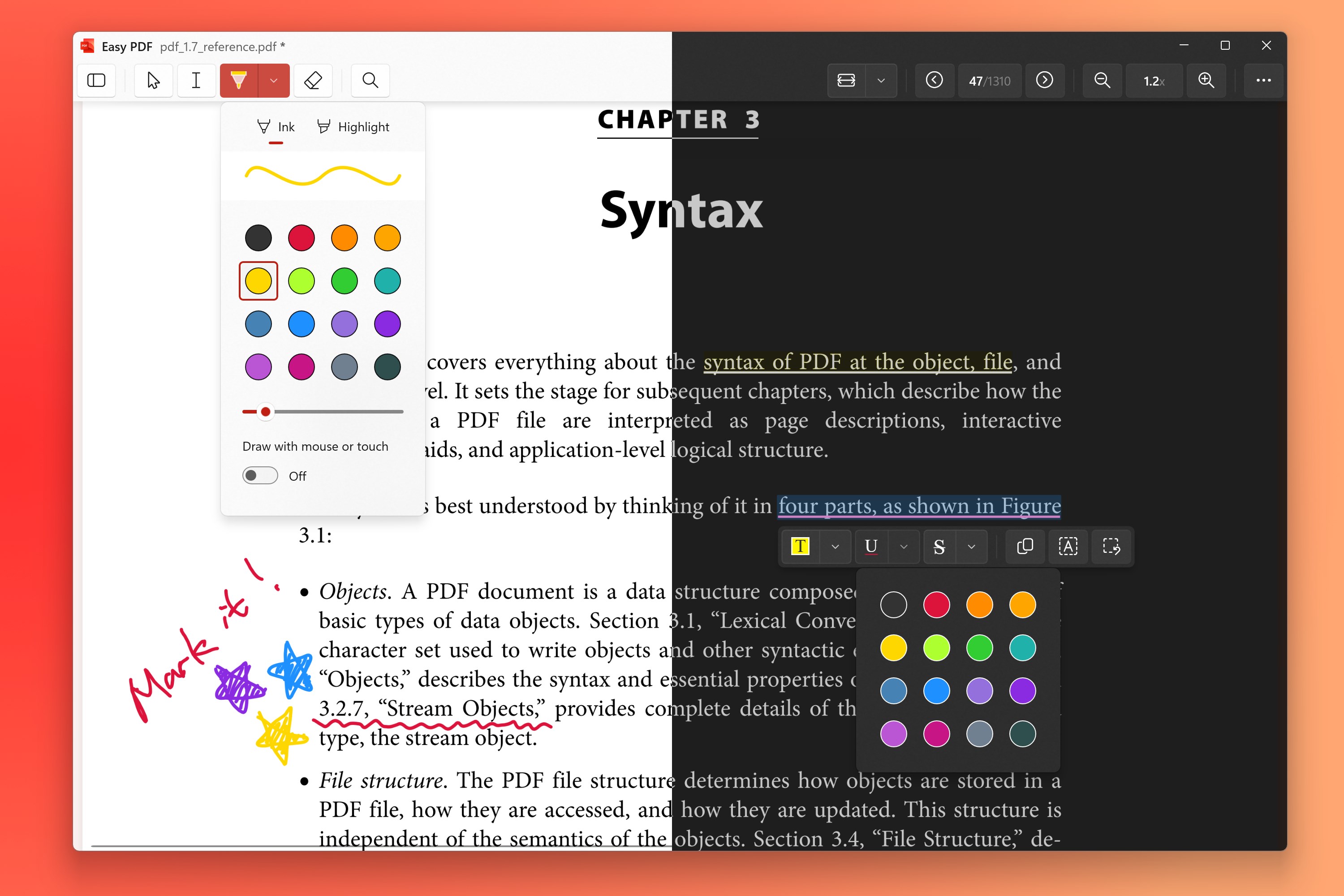 Easy PDF screenshot