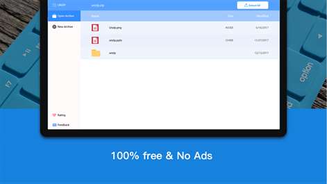 Unzip - support RAR,ZIP,7Z,Gzip,BZ for free Screenshots 2