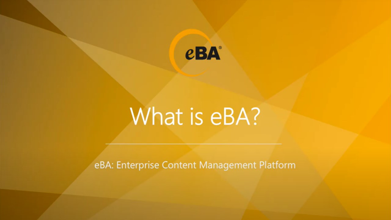 eBA Workflow & Document Management