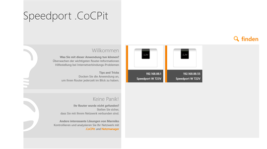 Speedport .CoCPit screenshot 7