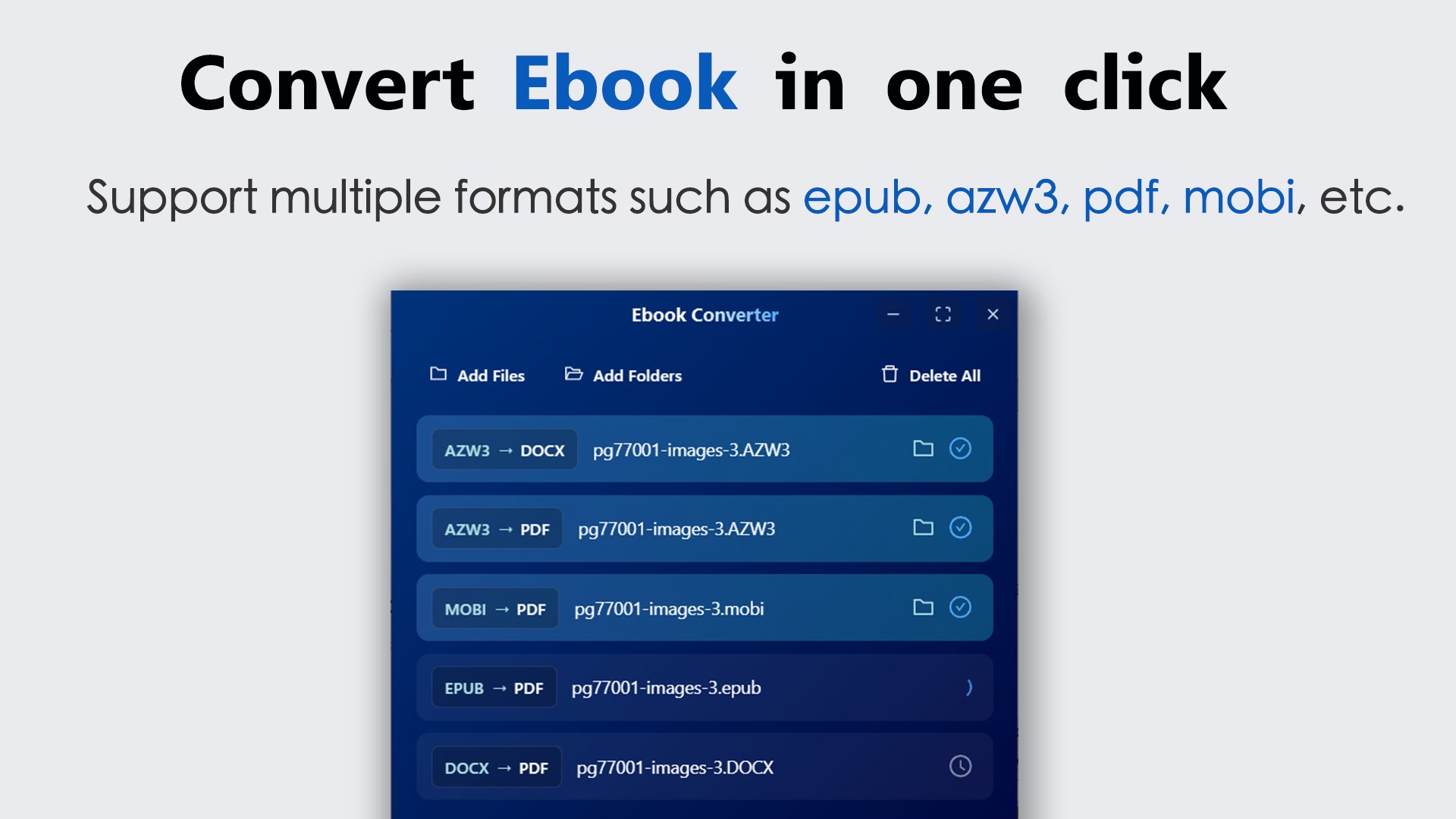 epub to pdf - pdf to epub screenshot