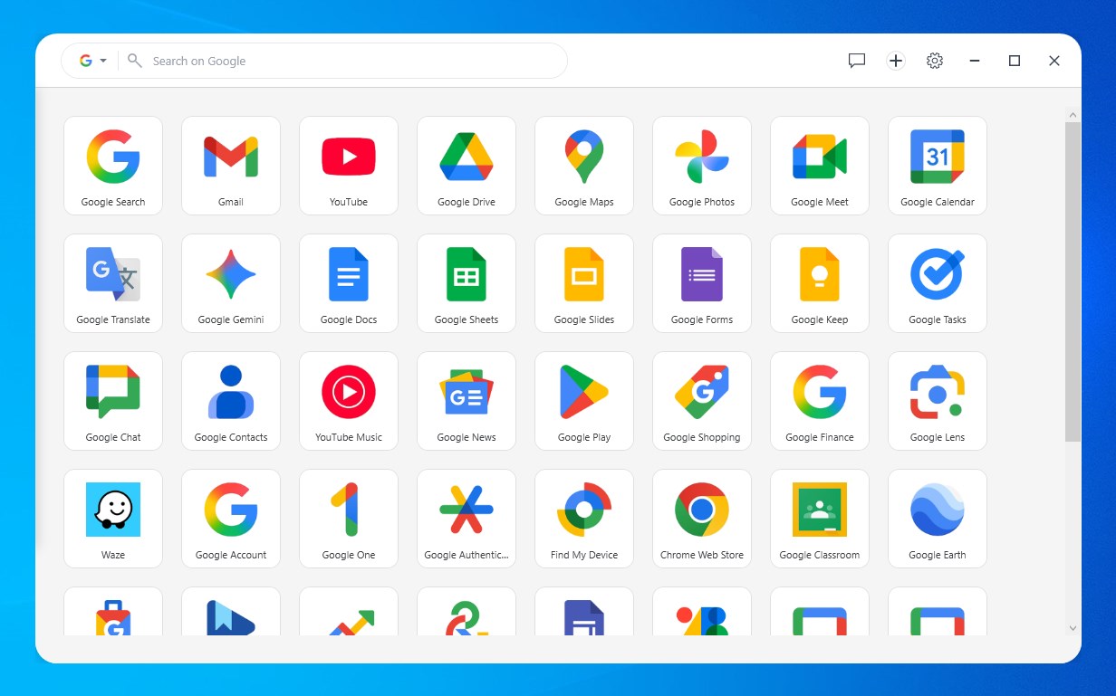 G App Launcher for Workspace Suite screenshot