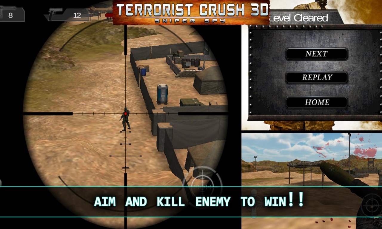 Captura 3 Terrorist Crush 3D Sniper Spy windows