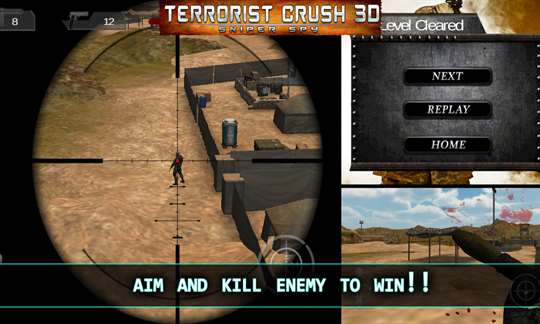 Terrorist Crush 3D Sniper Spy screenshot 3