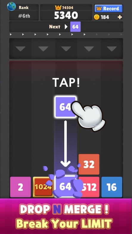 #4. Drop The Number™ : Merge Game (Windows) 由: SUPERBOX