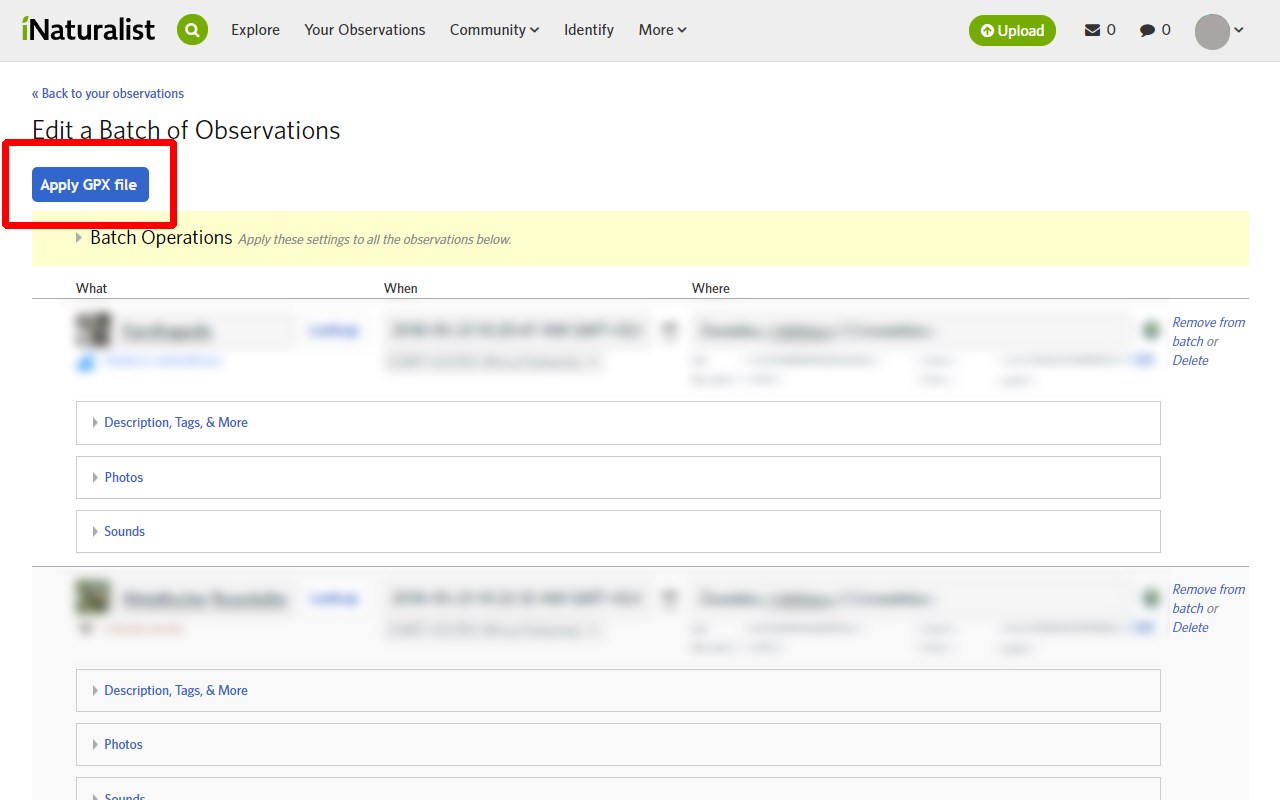 Tools for iNaturalist