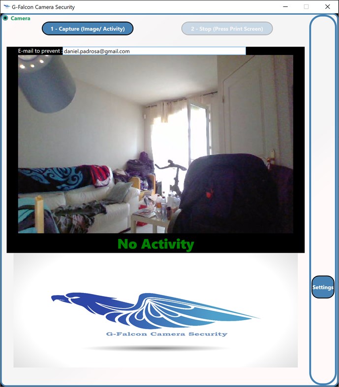 #1. G-Falcon Camera Security (Windows) De: GenuiSoft