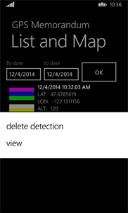 GPS Memorandum screenshot 5