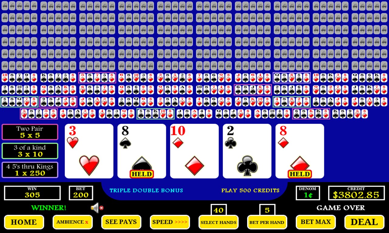 Hundred 100 Play Draw Poker for Windows 10