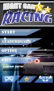 Night racing car 3D screenshot 1