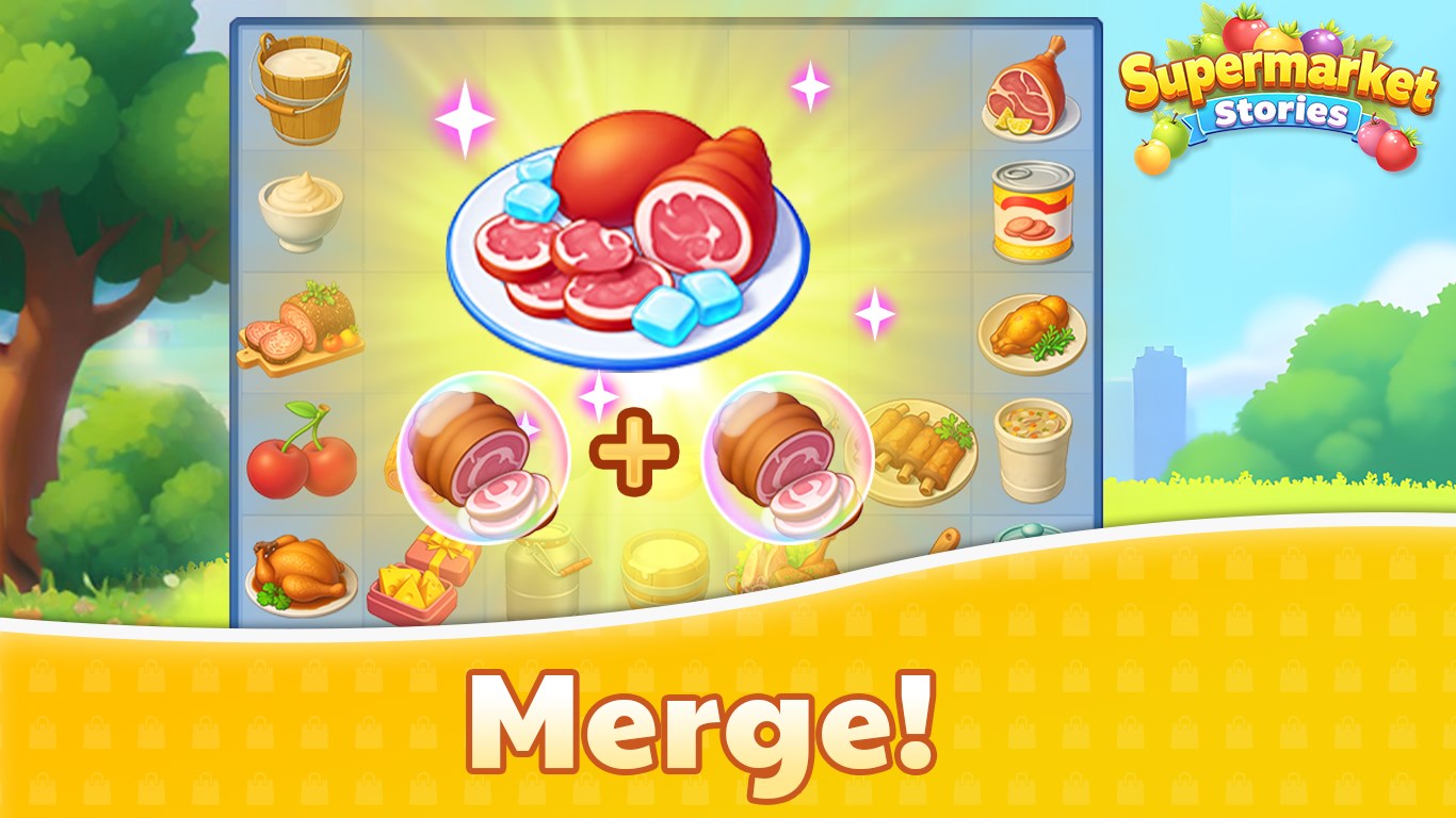 Supermarket Stories: Merge & Manage screenshot