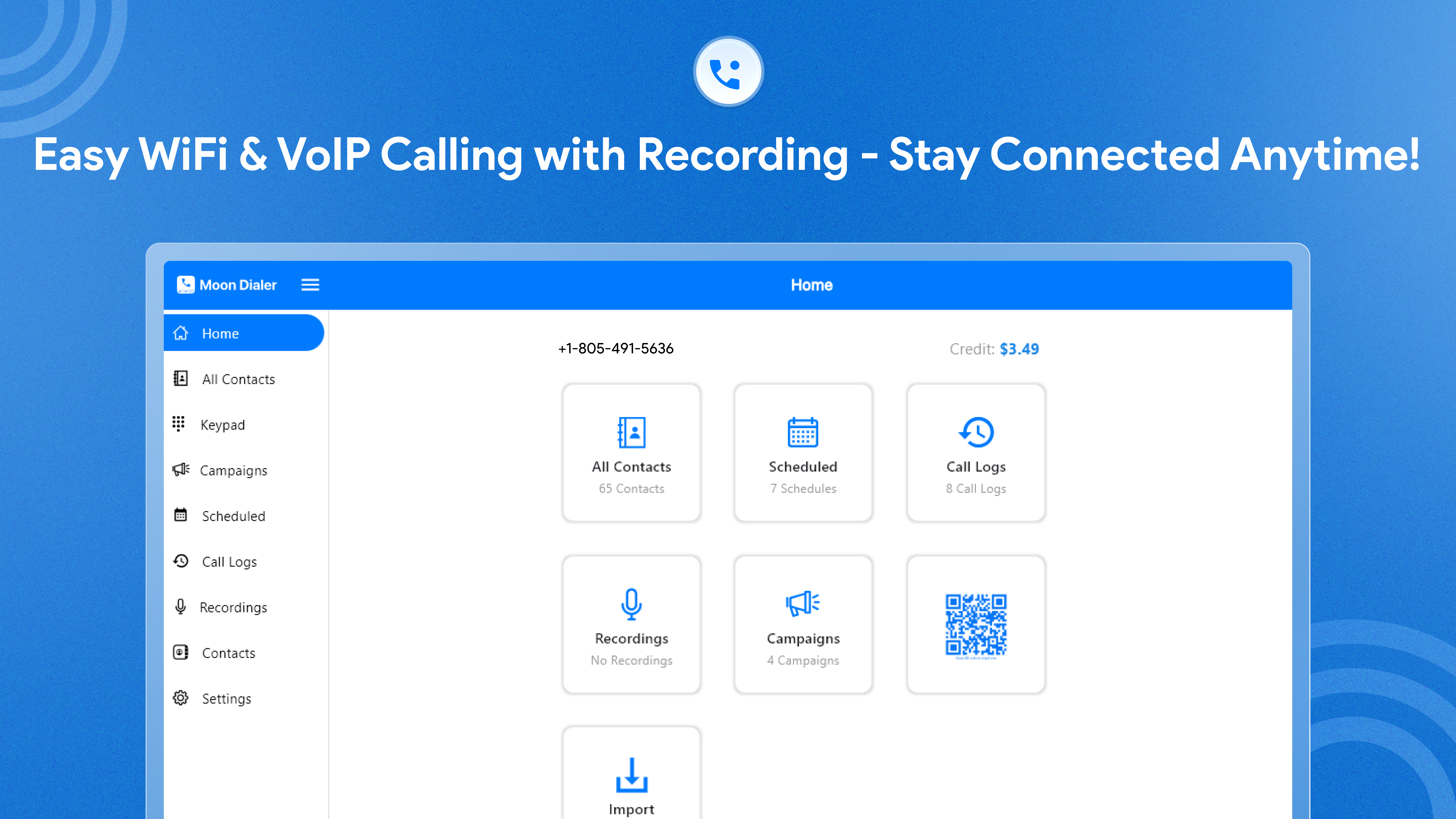 WiFi Calling & VoIP Calls by Moon Talk Screen Pics 3