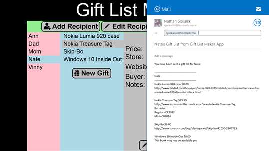 Gift List Maker screenshot 8