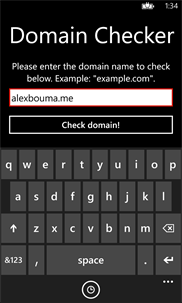Domain Checker screenshot 1