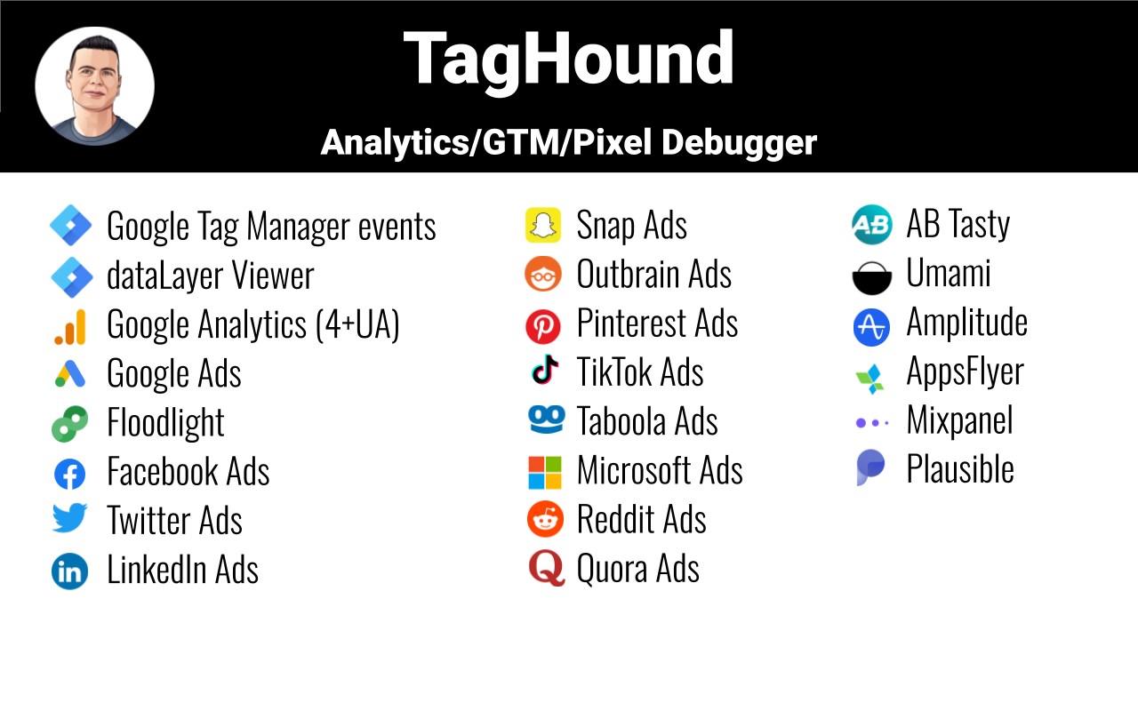 TagHound - Analytics/GTM/Pixel Debugger