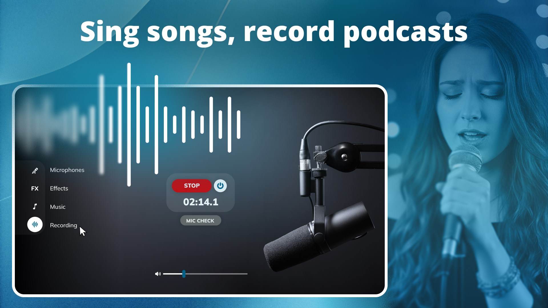 Singing Microphone - Vocal Enhancer screenshot