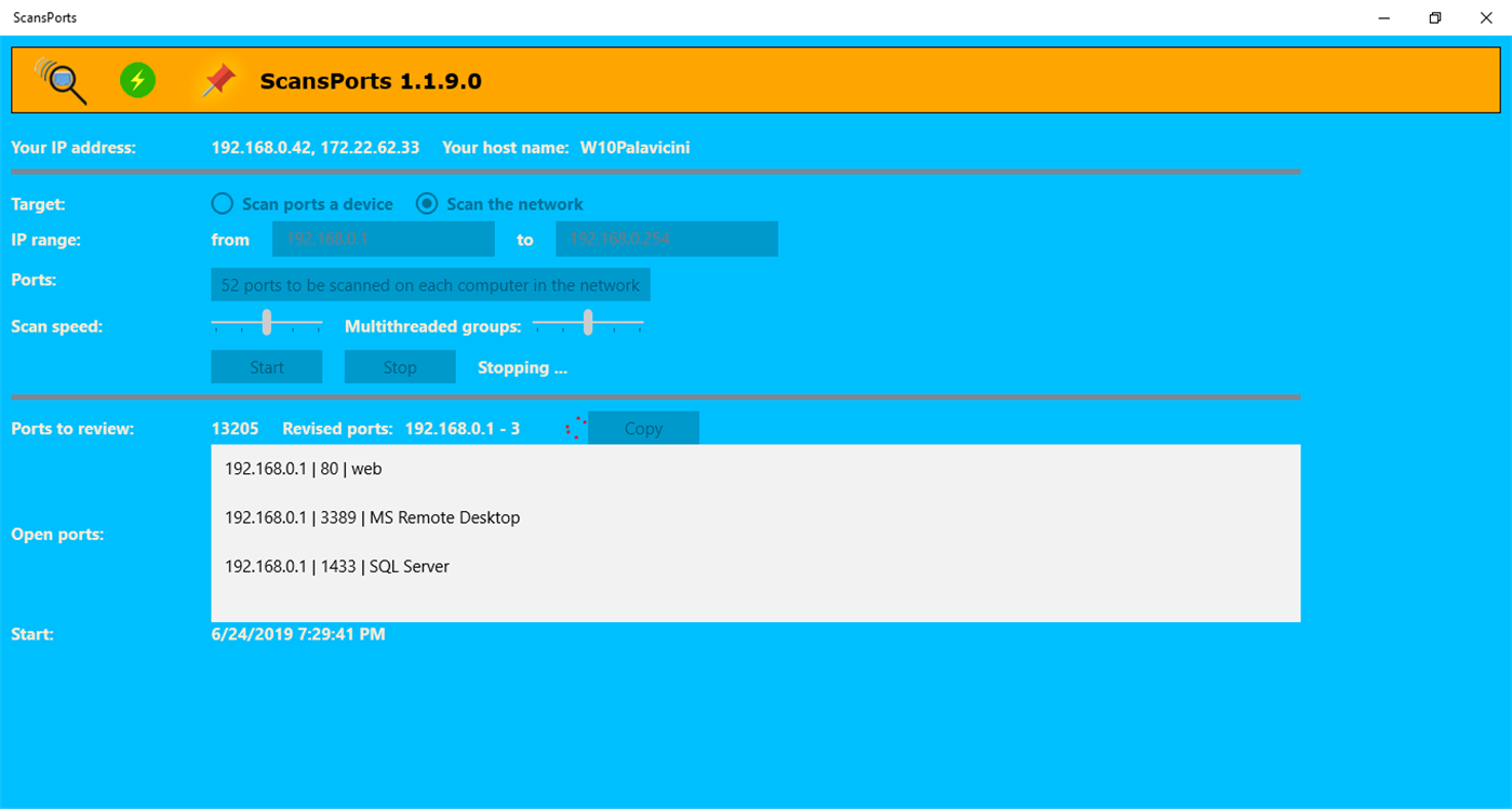 #2. ScansPorts (Windows) Tekijänä: DevelJOPH